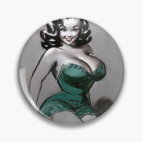 Item preview, Green Pinup Girl designed and sold by cutestpinups.