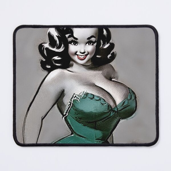 Item preview, Green Pinup Girl designed and sold by cutestpinups.
