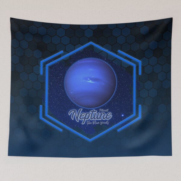 Item preview, Planet Neptune Artwork for Astronomy Lovers  designed and sold by DaVinciFeather.
