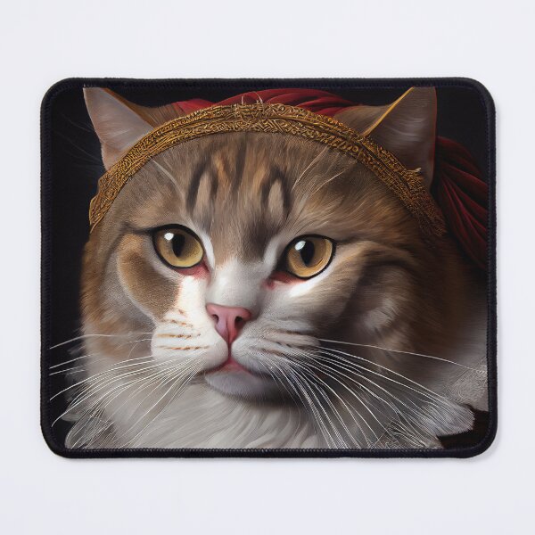 Item preview, Sokoke Cat Breed Portrait Royal Renaissance Animal Painting designed and sold by Nalaxation.