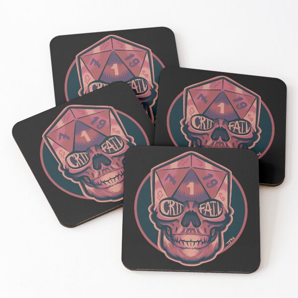 Item preview, Crit fail skull designed and sold by DorkZombie.