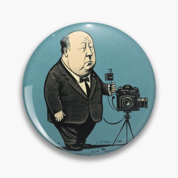 Item preview, Alfred Hitchcock illustration designed and sold by MeowStore21.