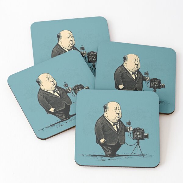 Item preview, Alfred Hitchcock illustration designed and sold by MeowStore21.