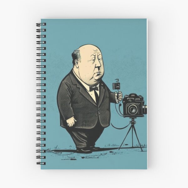 Item preview, Alfred Hitchcock illustration designed and sold by MeowStore21.