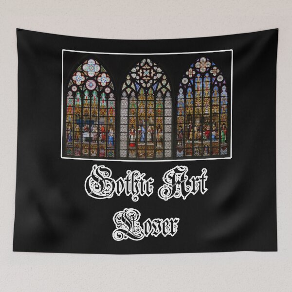 Item preview, 'Stained Glass' Gothic Art Lover Design - Retro Illustration Design for T-shirts, mugs, phone cases and other accessories designed and sold by Ridiculam Toga.