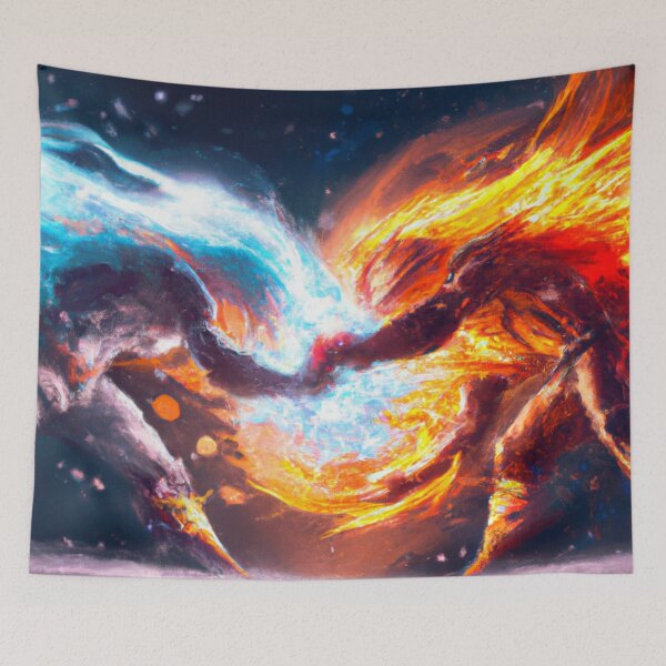 Item preview, Ice Vs Fire - Fierce Fight version 2 designed and sold by Dude 4U.