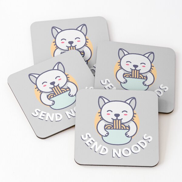 Item preview, Cat with Ramen Send Noods designed and sold by KGoPrintables.