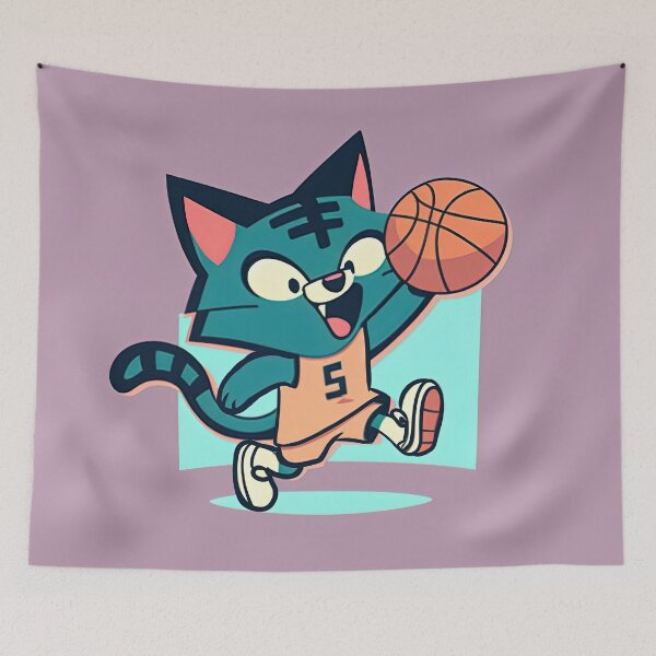 Item preview, Basketball Cat designed and sold by duke818.