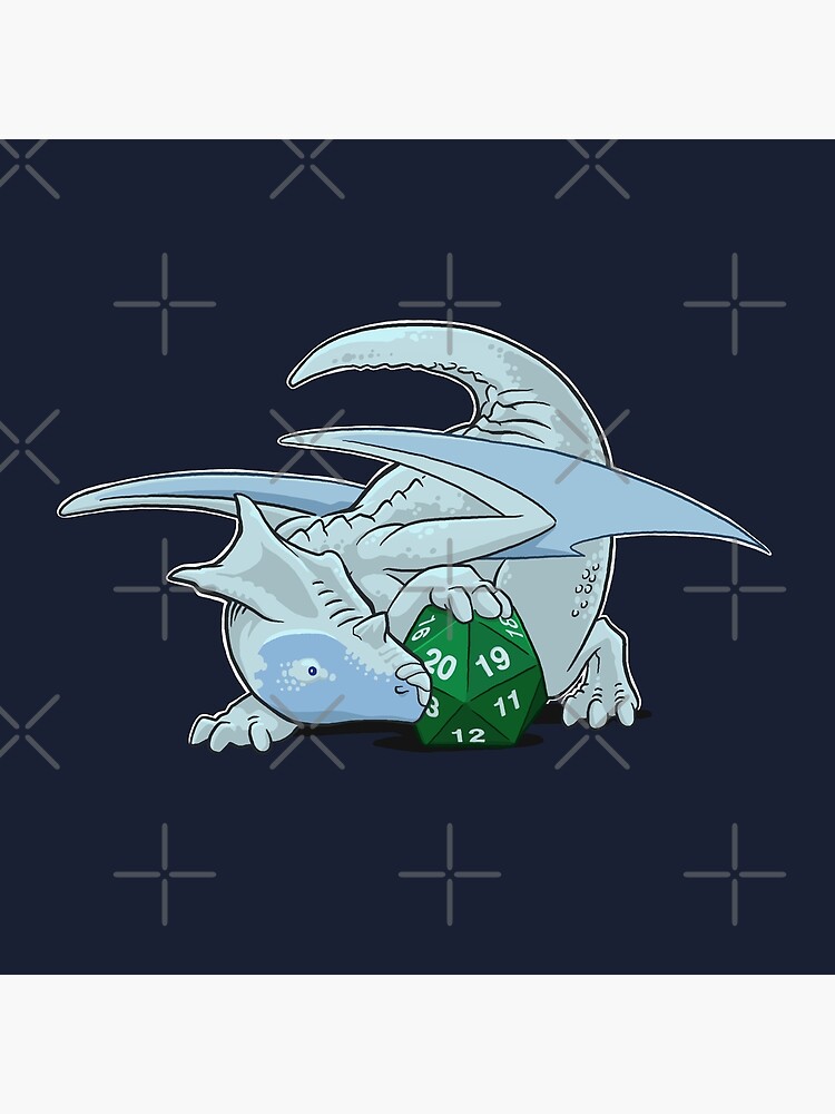 D20 White Dragon by powersdesign