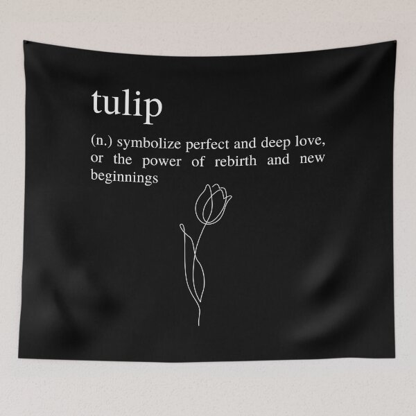 Item preview, Tulip Meaning - Perfect Love - Deep Love - Meaning of Tulip designed and sold by UniqqFactory.