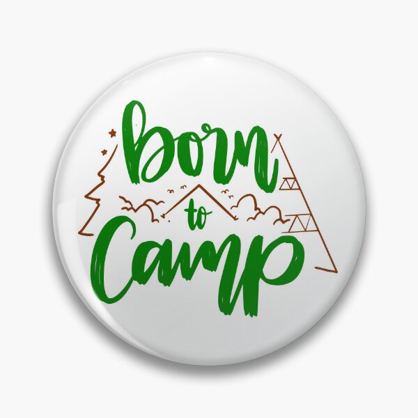 Item preview, Born to Camp  - Green quotes and brown designs designed and sold by jwebmarket.