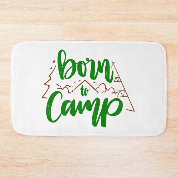 Item preview, Born to Camp  - Green quotes and brown designs designed and sold by jwebmarket.