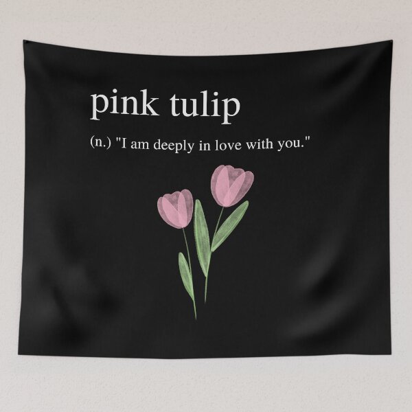 Item preview, Pink Tulip Meaning - Deep Love - Meaning of Pink Tulip designed and sold by UniqqFactory.