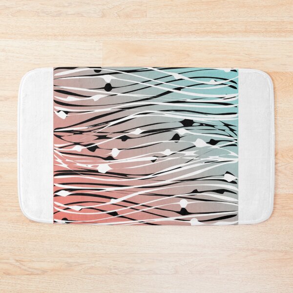 Item preview, Modern Chic Abstract Dots _amp_ Wavy Lines Gradient   designed and sold by outsickme3.