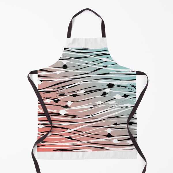 Item preview, Modern Chic Abstract Dots _amp_ Wavy Lines Gradient   designed and sold by outsickme3.