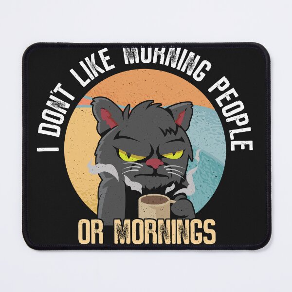Item preview, Morning Grumpy Cat - Funny Coffee designed and sold by ChrisFeil.