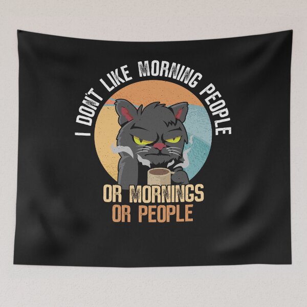 Item preview, Morning Grumpy Cat - Funny Coffee designed and sold by ChrisFeil.