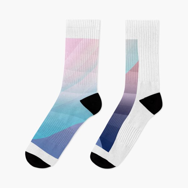 Item preview, Modern Geometric Pink Blue Gradient Color Blocks Fitted Scoop  designed and sold by outsickme3.