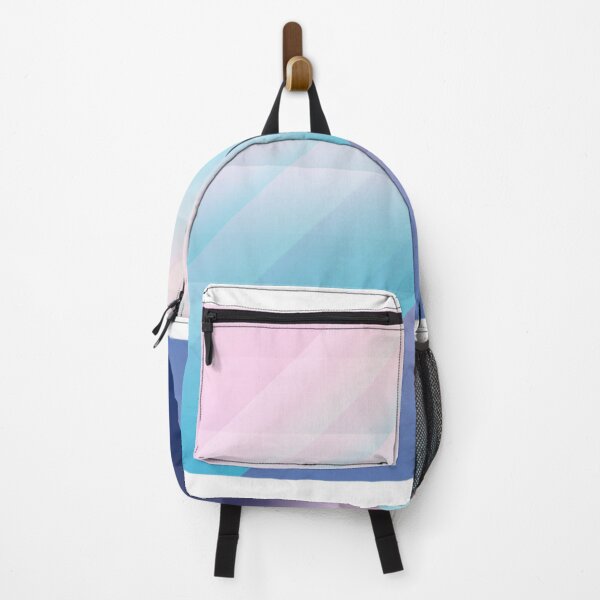 Item preview, Modern Geometric Pink Blue Gradient Color Blocks Fitted Scoop  designed and sold by outsickme3.