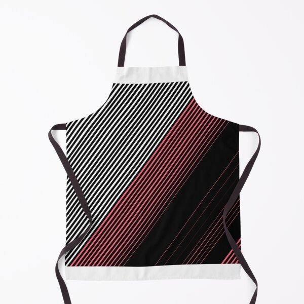 Item preview, Modern Red White and Black Stripes Pattern Fitted Scoop  designed and sold by outsickme3.
