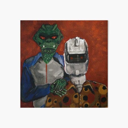 Plaid Stallions Family Portrait Art Board Print