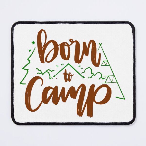 Item preview, Born to Camp  - Brown quotes and green designs designed and sold by jwebmarket.