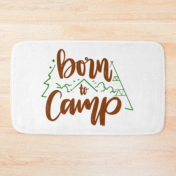 Item preview, Born to Camp  - Brown quotes and green designs designed and sold by jwebmarket.