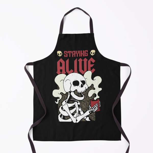 Item preview, Staying alive - Funny Coffee Skeleton designed and sold by ChrisFeil.