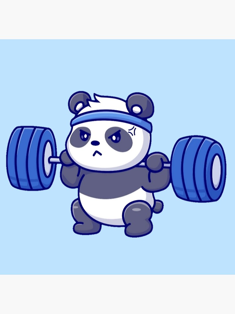 I can bear the pain, weightlifting, bear, bodybuilding, gym, teddy bear,  workout, animal lover, baby panda, bamboo, birthday gifts, body builder,  cute panda, exercise, fitness, funny panda, Poster for Sale by bimmer325