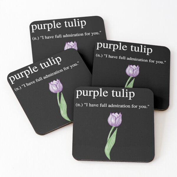 Item preview, Purple Tulip Meaning - Full Admiration for You - Meaning of Purple Tulip designed and sold by UniqqFactory.