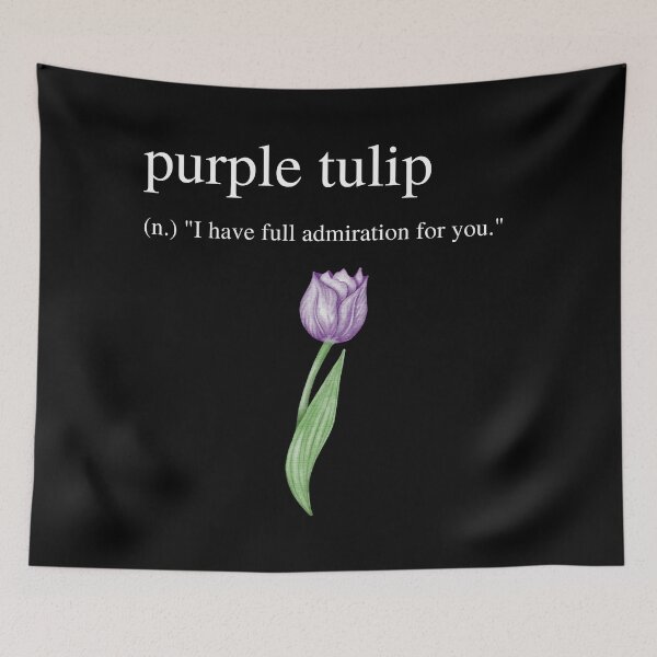 Item preview, Purple Tulip Meaning - Full Admiration for You - Meaning of Purple Tulip designed and sold by UniqqFactory.