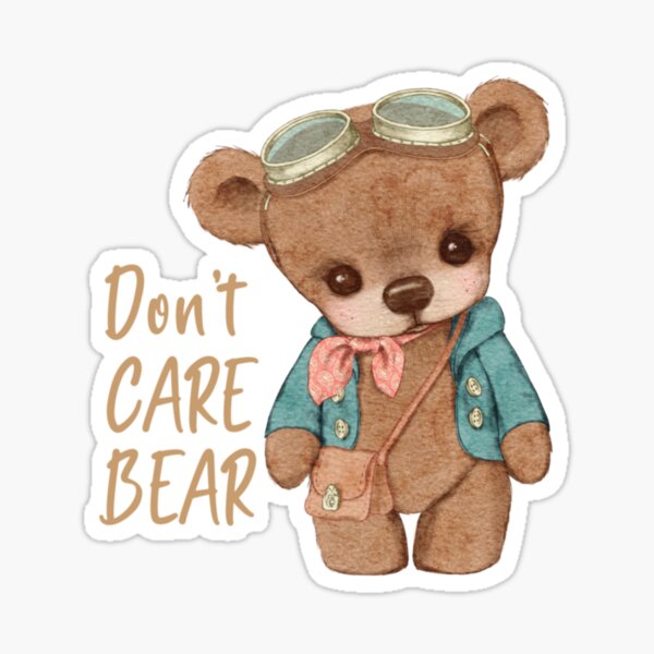 Care More Care Bear Sticker for Sale by screengirl