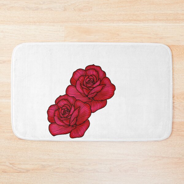 Item preview, Red roses line design designed and sold by FloralsbyKavya.