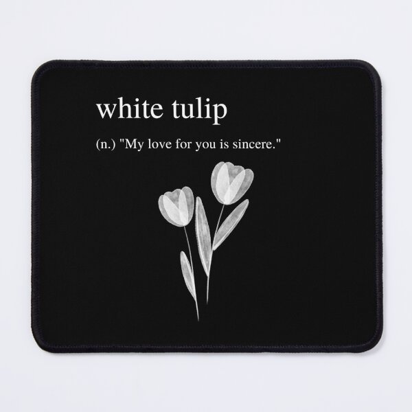 Item preview, White Tulip Meaning - Sincere Love - Meaning of White Tulip designed and sold by UniqqFactory.