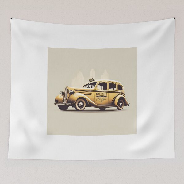 Item preview, Art Deco Style Taxis designed and sold by TheArtfulAI.