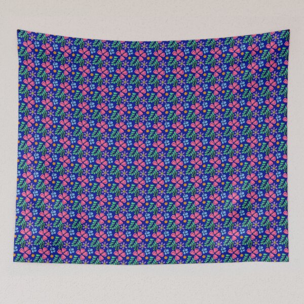 Item preview, Mural tradition floral design pattern designed and sold by Charmy Design.