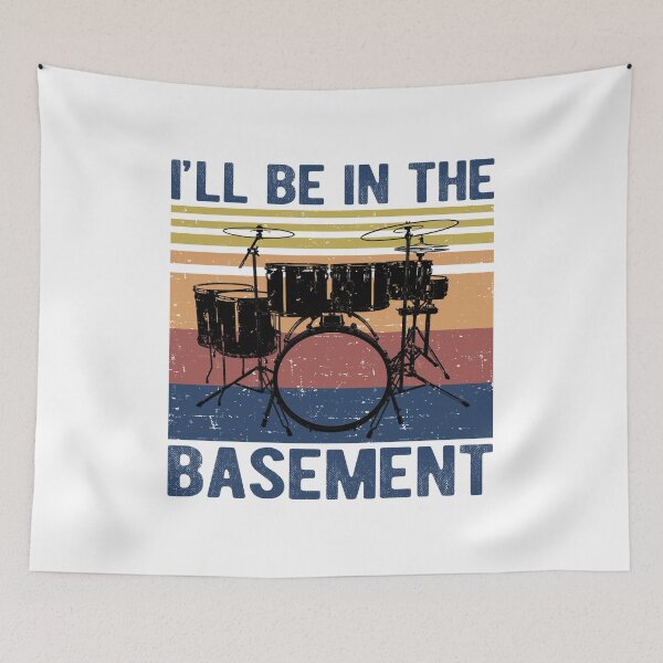 Item preview,  I'll Be In The Basement Drummer Vintage designed and sold by AnitaBice.
