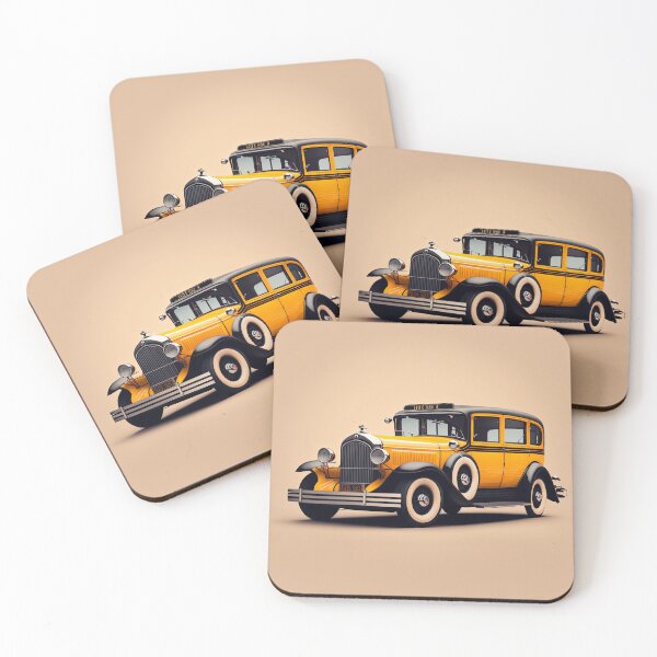 Item preview, Art Deco Style Taxis designed and sold by TheArtfulAI.