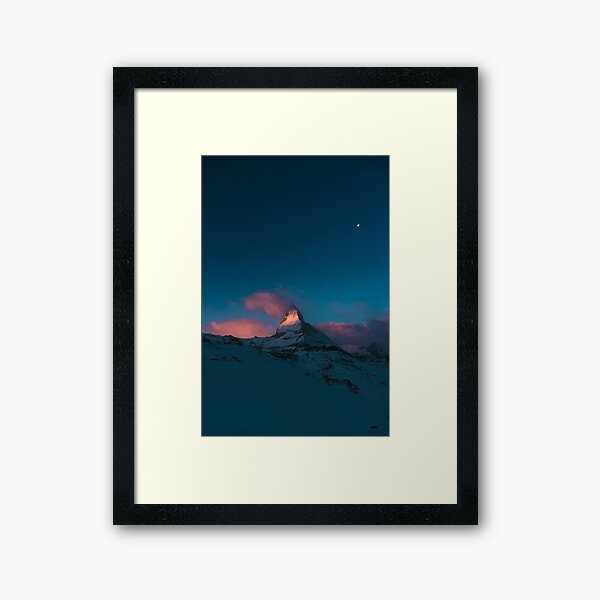 Matterhorn at sunrise Framed Art Print