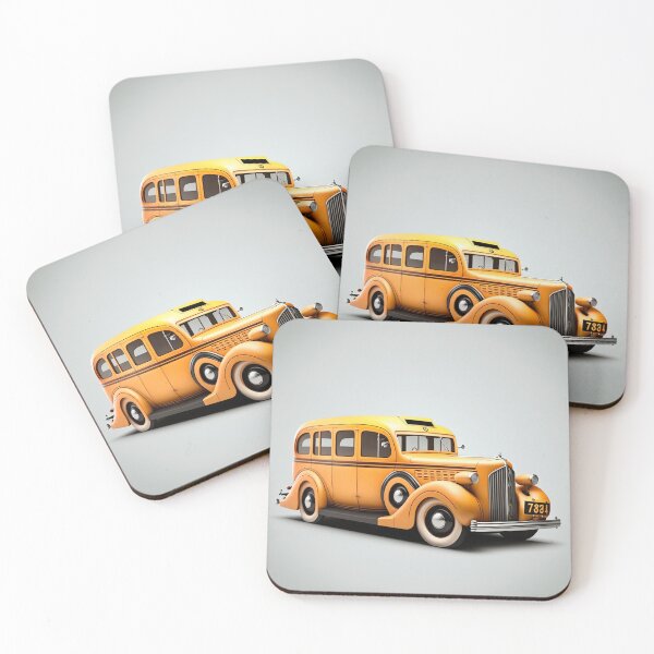 Item preview, Art Deco Style Taxis designed and sold by TheArtfulAI.