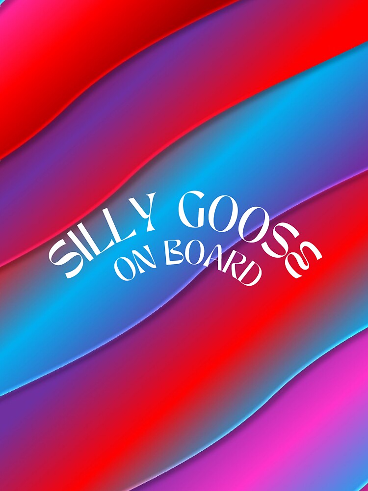 silly-goose-on-board-funky-funny-design-sticker-for-sale-by