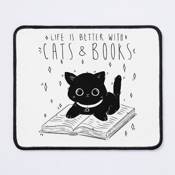 Item preview, Life is better with cats & books designed and sold by micbook.