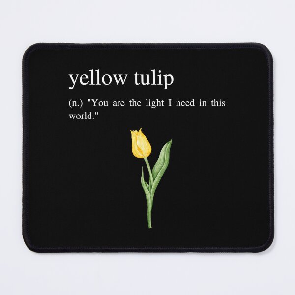 Item preview, Yellow Tulip Meaning - The Light I Need designed and sold by UniqqFactory.