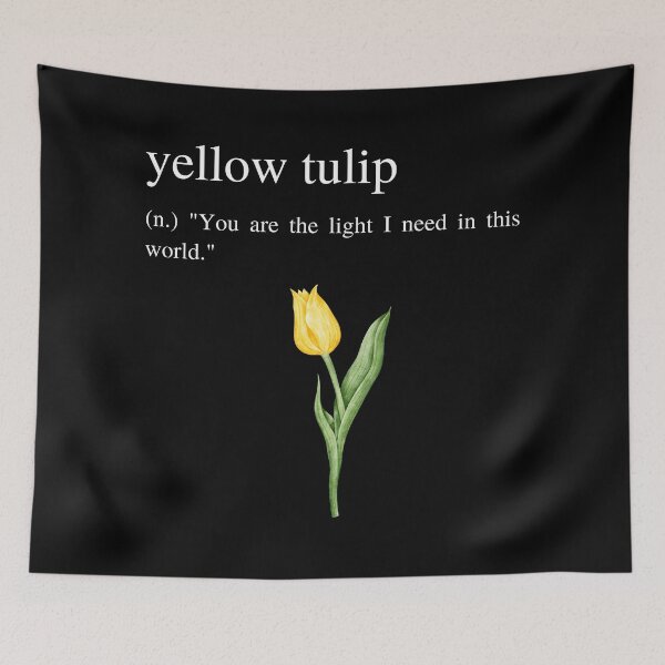 Item preview, Yellow Tulip Meaning - The Light I Need designed and sold by UniqqFactory.