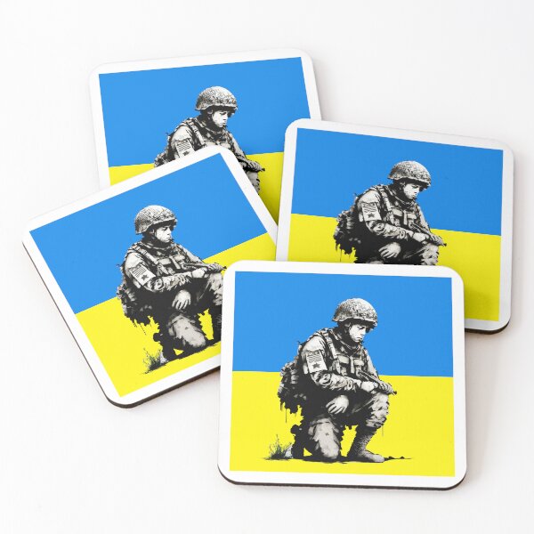 Item preview, Banksy Soldier Just a Pawn Ukraine designed and sold by DataDude.