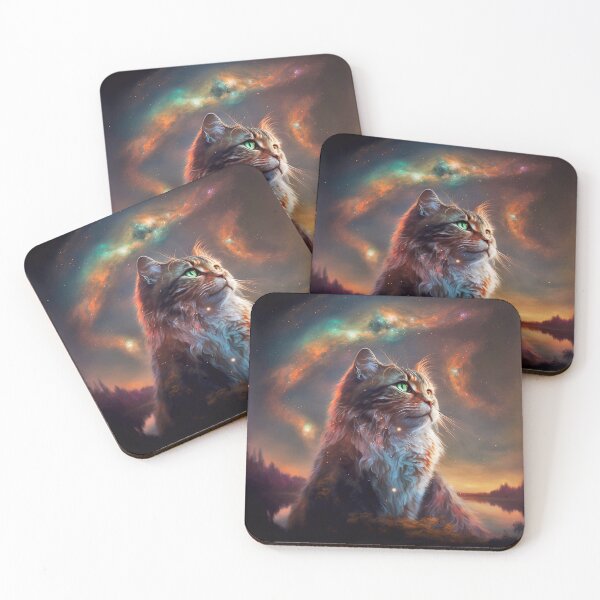 Item preview, cat and universe designed and sold by knuppify.