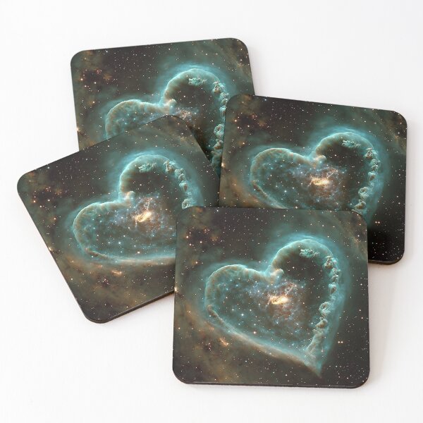 Item preview, The Heart Nebula in Teal and Gold designed and sold by KLOIK.