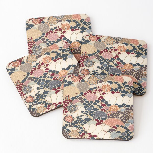 Item preview, Contemporary Karakusa Japanese Pattern-Hana No. 19 by Bossy Cat Home designed and sold by BossyCatHome.