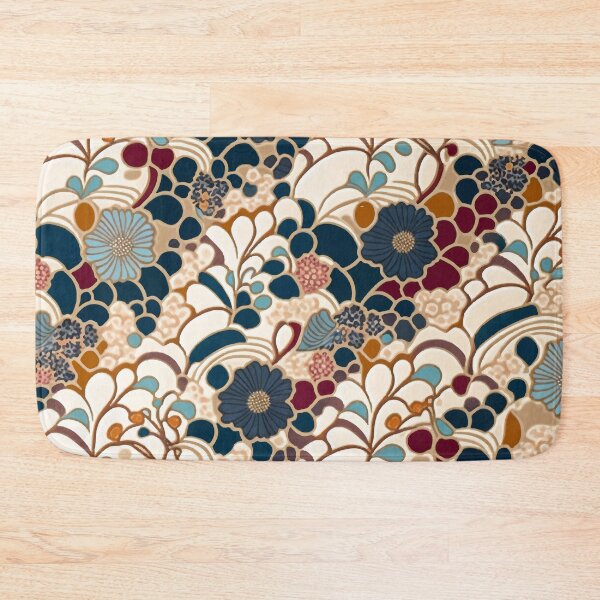 Item preview, Contemporary Karakusa Japanese Pattern-Hana No. 13 by Bossy Cat Home designed and sold by BossyCatHome.