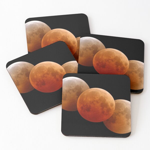 Item preview, Lunar eclipse red moon photography full moon designed and sold by xenxanses2.